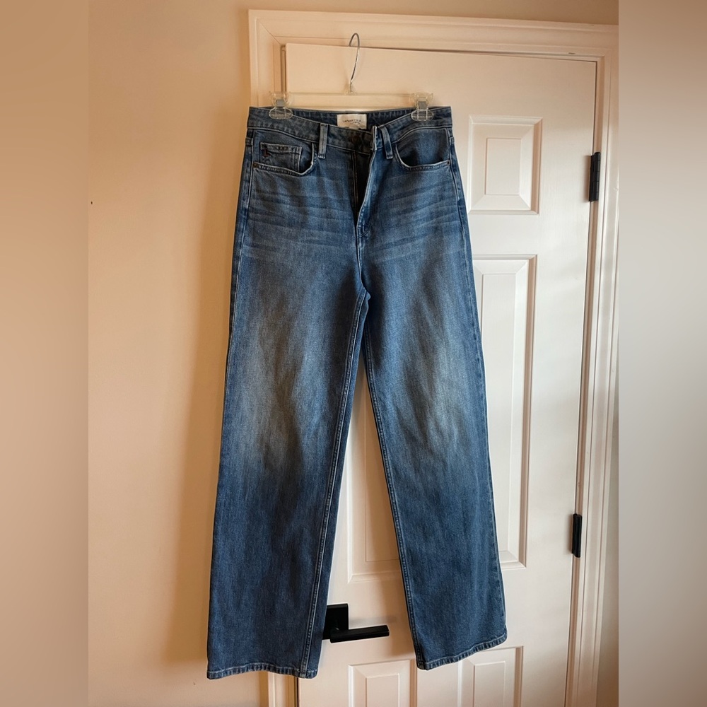 Lafayette 148 New York High Rise Wide Leg Jeans